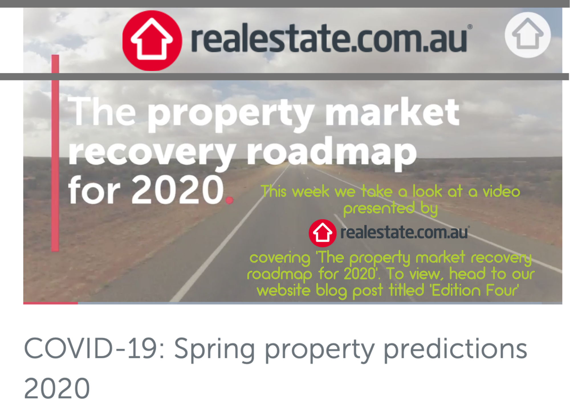 The Property Market Recovery Roadmap